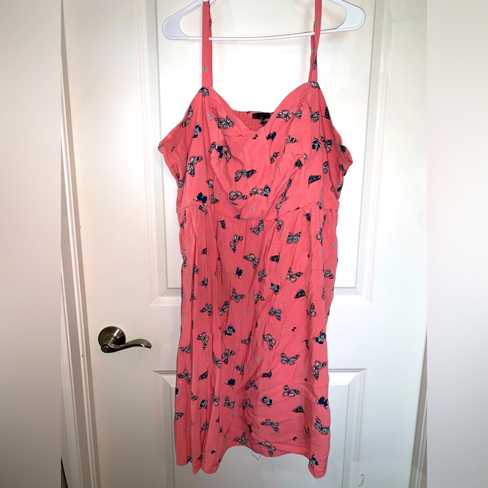 Torrid knee length butterfly dress